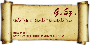 Gödri Szókratész névjegykártya